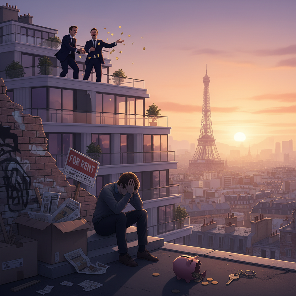 Macron-Lecornu : à Paris ils s'amusent, toi tu galères à te loger