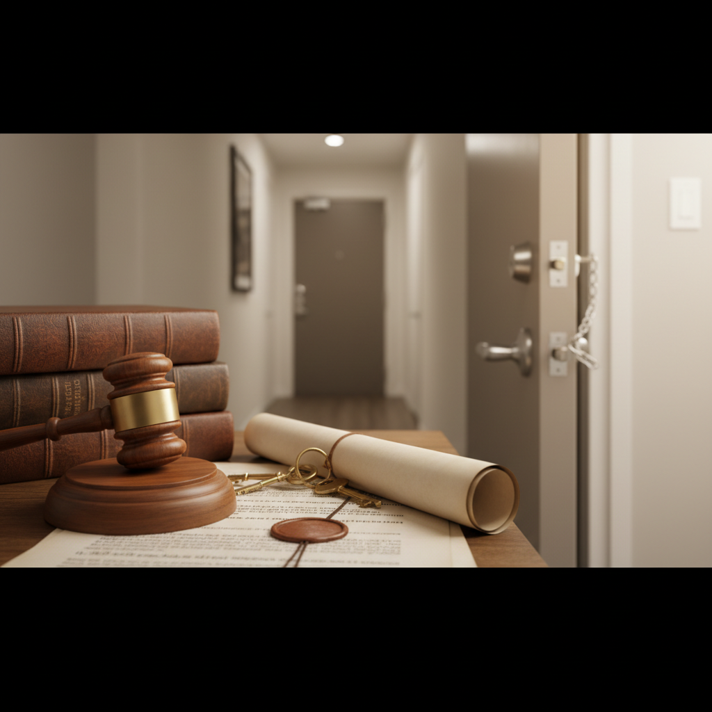 Ton proprio entre chez toi ? C'est illégal.